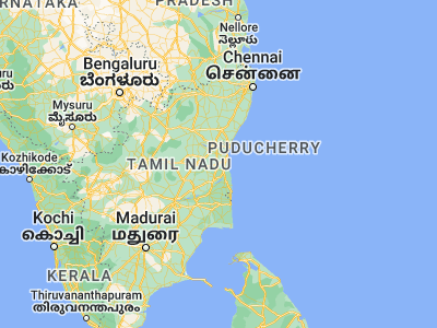 Map showing location of Kurinjippādi (11.56667, 79.6)