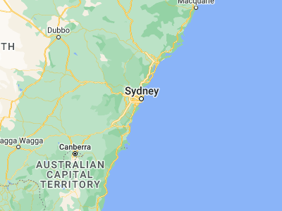 Map showing location of Kurnell (-34.01667, 151.2)