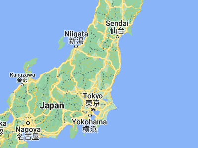 Map showing location of Kuroiso (36.96667, 140.05)