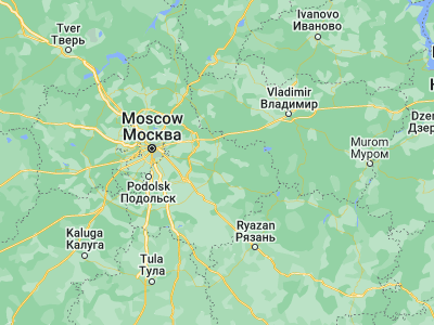 Map showing location of Kurovskoye (55.58183, 38.91994)