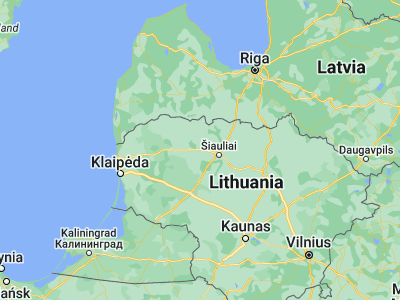 Map showing location of Kuršėnai (55.985, 22.91889)