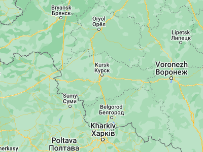 Map showing location of Kursk (51.73733, 36.18735)