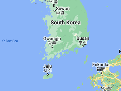 Map showing location of Kurye (35.20944, 127.46444)