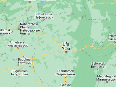 Map showing location of Kushnarënkovo (55.105, 55.35083)