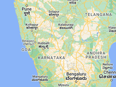Map showing location of Kushtagi (15.76667, 76.2)