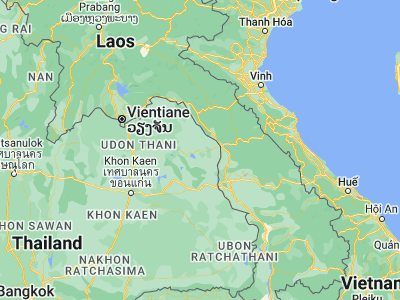 Map showing location of Kusuman (17.33259, 104.33147)