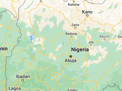 Map showing location of Kuta (9.86667, 6.71667)