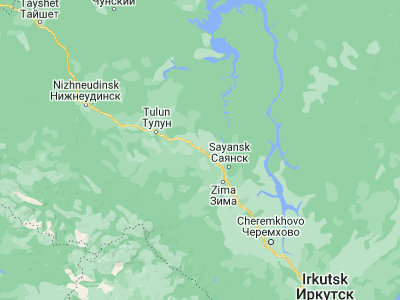 Map showing location of Kuytun (54.3423, 101.5094)