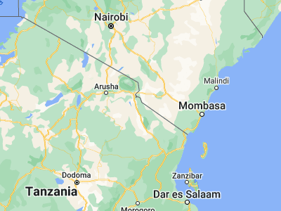 Map showing location of Kwakoa (-3.76667, 37.71667)