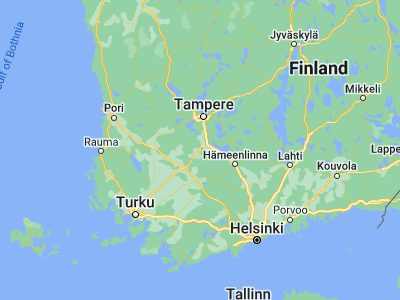 Map showing location of Kylmäkoski (61.154, 23.68858)