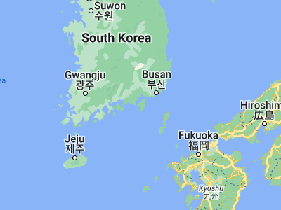 Map showing location of Kyosai (34.85028, 128.58861)