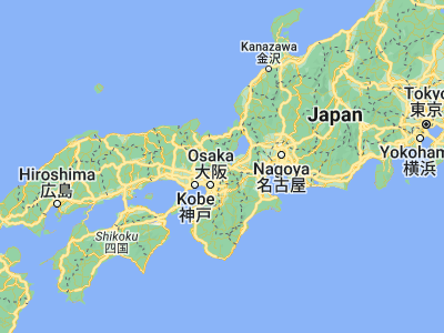 Map showing location of Kyoto (35.02107, 135.75385)
