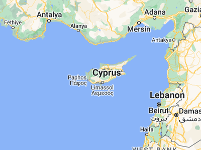 Map showing location of Kyperounda (34.9375, 32.975)