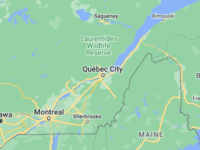 Map showing location of L'Ancienne-Lorette (46.79392, -71.35191)