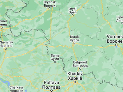 Map showing location of L’govskiy (51.63069, 35.2775)