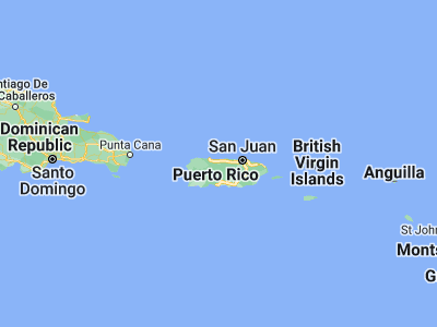 Map showing location of La Alianza (18.39745, -66.6024)