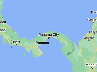 Map showing location of La Cabima (9.13333, -79.53333)