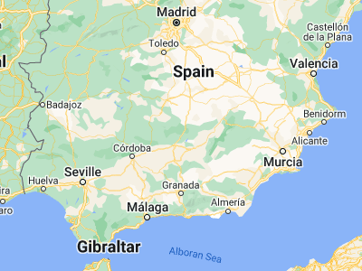 Map showing location of La Carolina (38.27559, -3.61534)