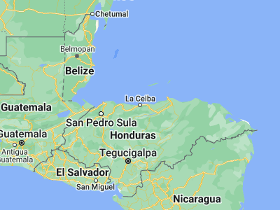 Map showing location of La Ceiba (15.75971, -86.78221)