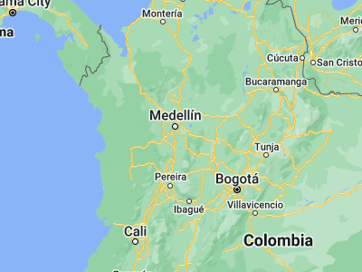Map showing location of La Ceja (6.03082, -75.4315)