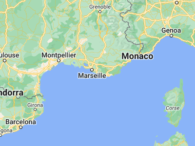 Map showing location of La Ciotat (43.17476, 5.60449)