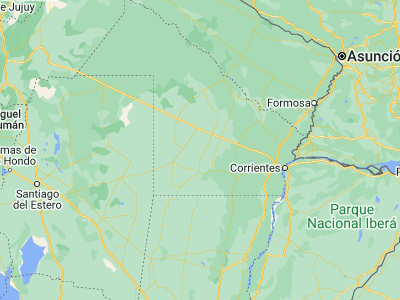 Map showing location of La Clotilde (-27.13333, -60.66667)