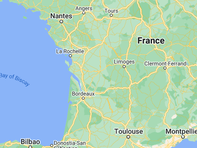 Map showing location of La Couronne (45.61128, 0.09948)