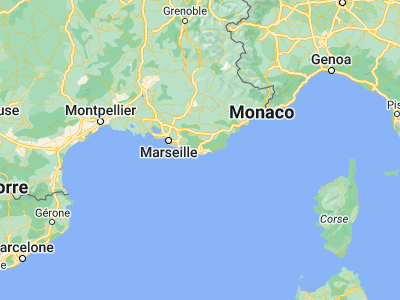 Map showing location of La Crau (43.14981, 6.07425)