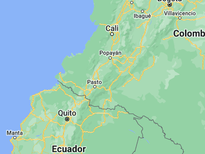 Map showing location of La Cruz (1.60301, -76.96901)