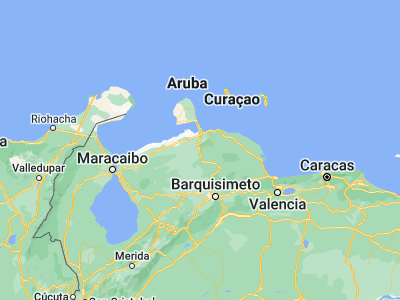 Map showing location of La Cruz de Taratara (11.06396, -69.7131)