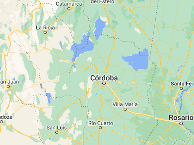 Map showing location of La Cumbre (-30.98201, -64.49139)