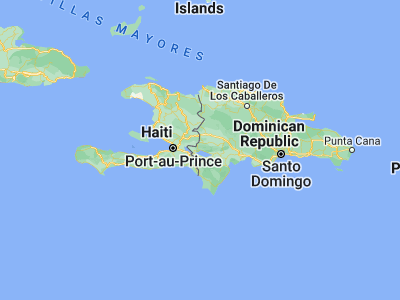 Map showing location of La Descubierta (18.57053, -71.72967)