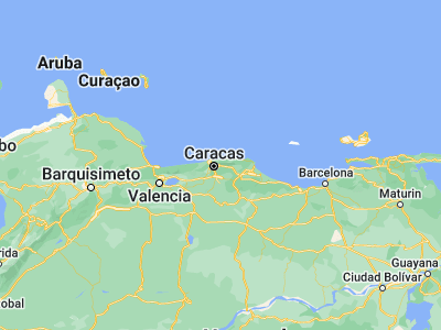 Map showing location of La Dolorita (10.4883, -66.78608)