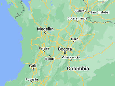 Map showing location of La Dorada (5.44783, -74.66311)