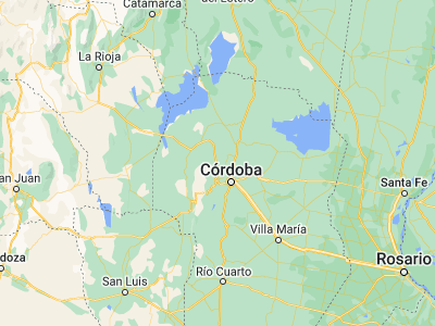 Map showing location of La Falda (-31.08841, -64.48987)