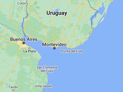 Map showing location of La Floresta (-34.75572, -55.68141)