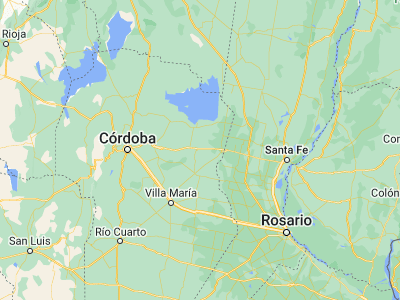 Map showing location of La Francia (-31.40675, -62.63396)