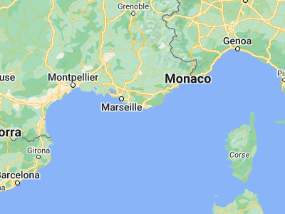 Map showing location of La Garde (43.12277, 6.00745)