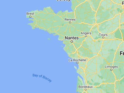 Map showing location of La Guérinière (46.96667, -2.23333)