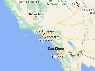 Map showing location of La Habra (33.93196, -117.94617)