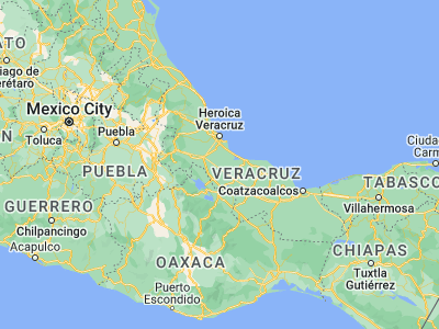 Map showing location of La Isla (18.6, -96.15)