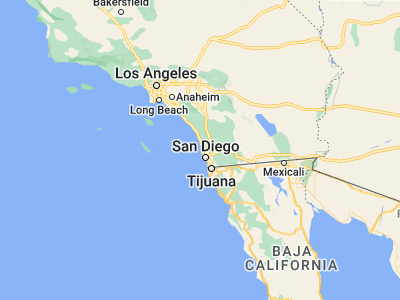 Map showing location of La Jolla (32.84727, -117.2742)