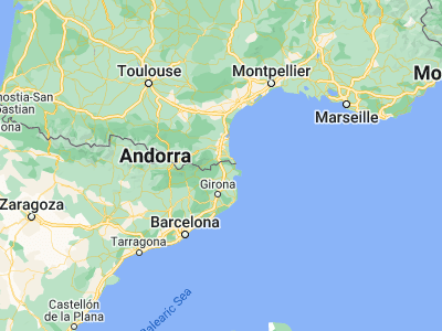 Map showing location of la Jonquera (42.41728, 2.87363)
