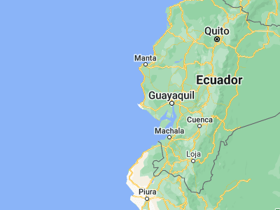Map showing location of La Libertad (-2.23333, -80.9)