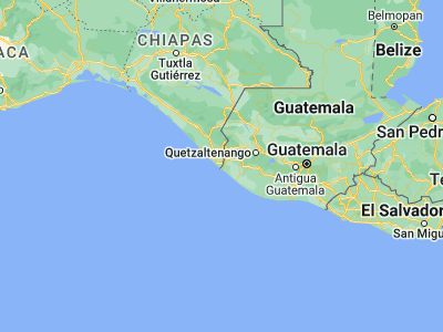 Map showing location of La Libertad (14.59194, -92.19288)