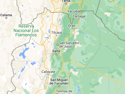 Map showing location of La Mendieta (-24.31187, -64.96377)