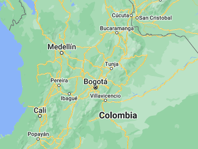 Map showing location of La Mesa (5.26667, -73.91667)