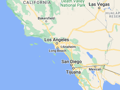 Map showing location of La Mirada (33.91724, -118.01201)