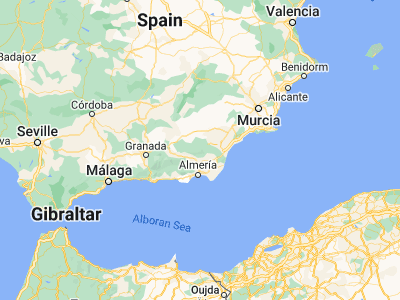 Map showing location of La Mojonera (37.29233, -2.4373)