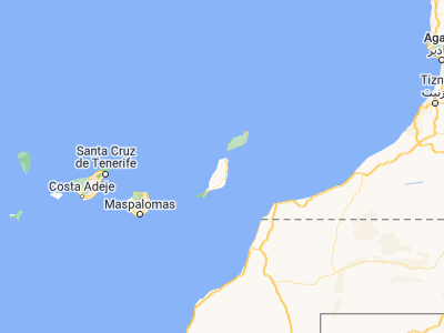 Map showing location of La Oliva (28.61052, -13.92912)
